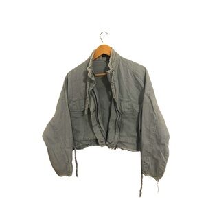 Forever 21 Light Gray Utility Jacket